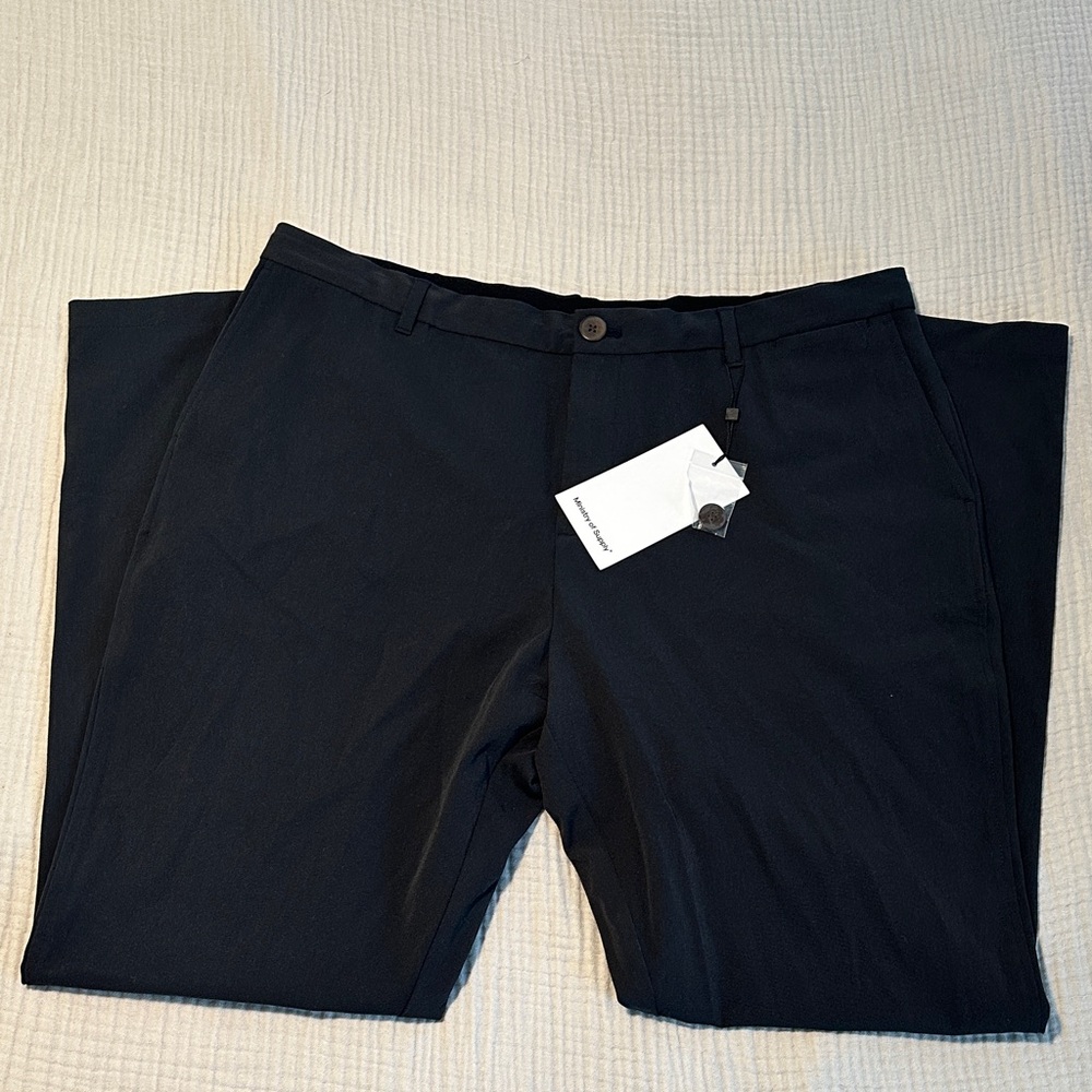 Ministry of Supply Black Chinos -NWT